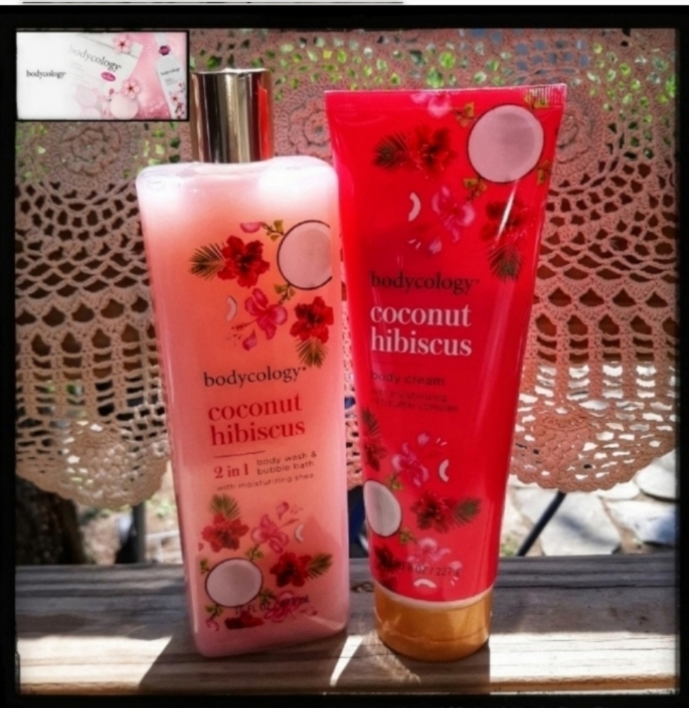 🆕️FINAL PRICE🌺COCONUT HIBISCUS BODY WASH & CREAM - Picture 2 of 13